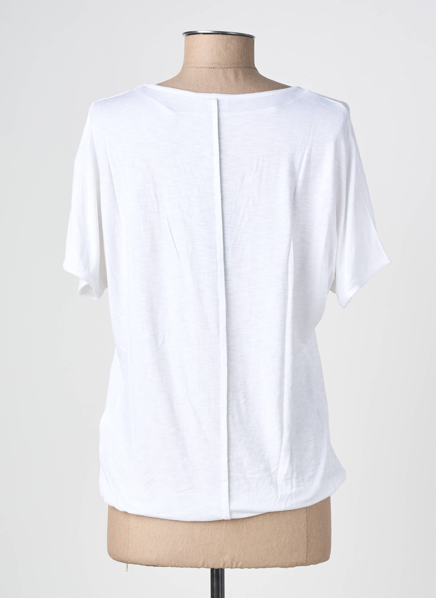 T-shirt stretch manches courtes blanc STREET ONE femme