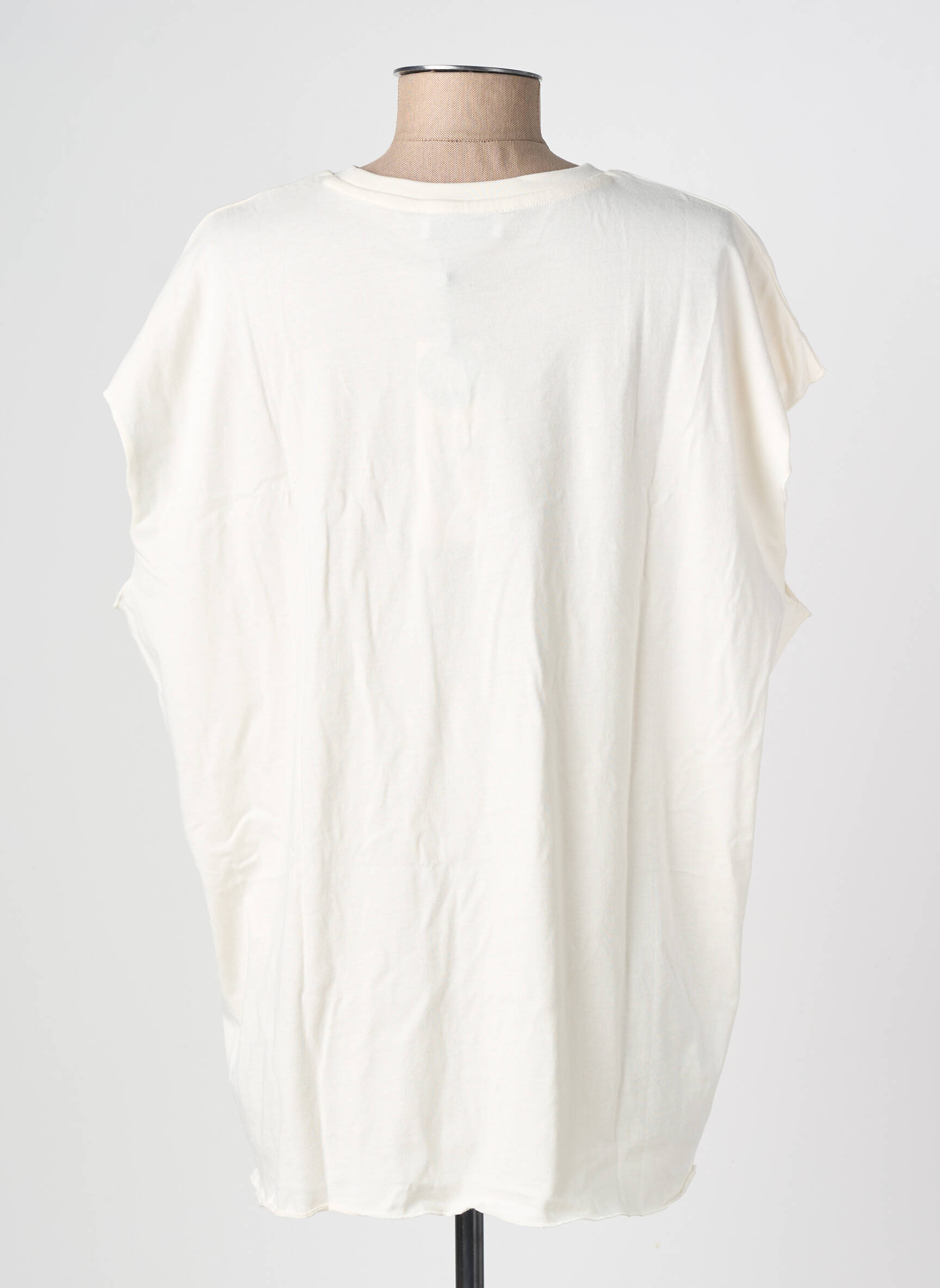 T-shirt stretch manches courtes beige LE TEMPS DES CERISES fille