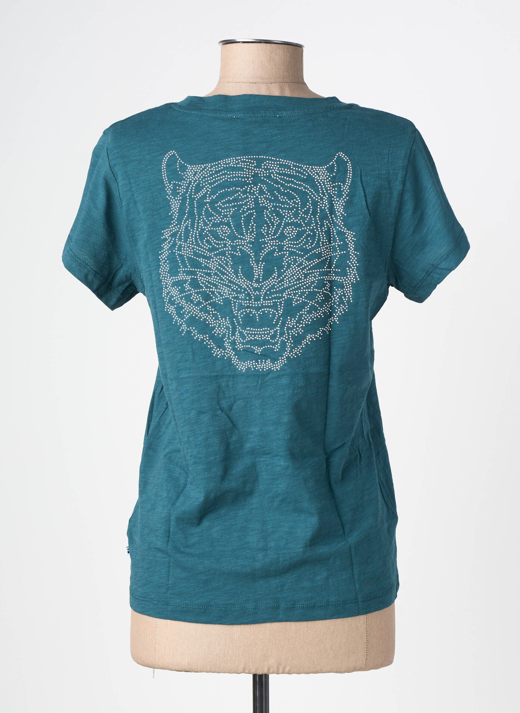 T-shirt coupe cintrée manches courtes vert LE TEMPS DES CERISES fille