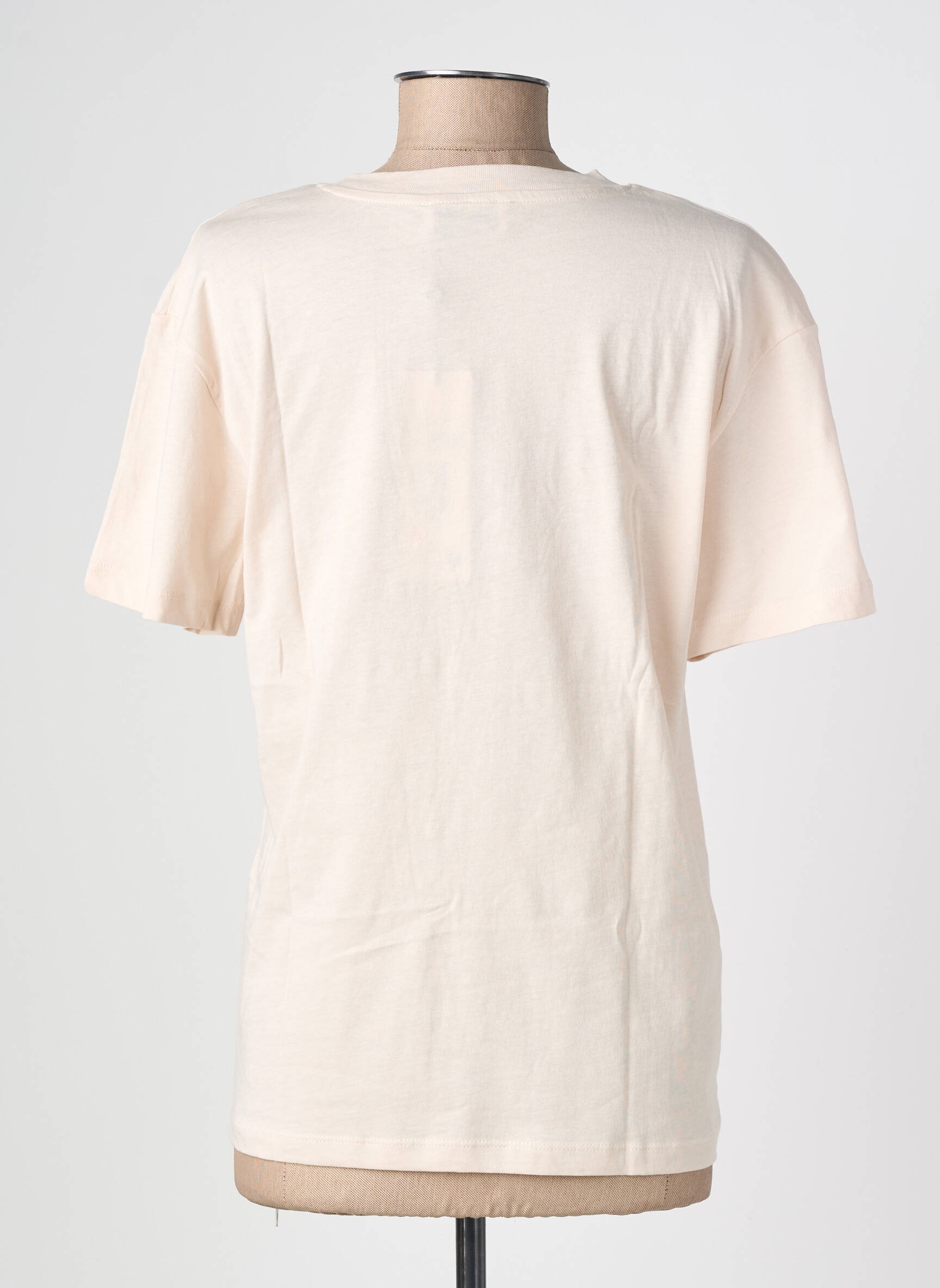 T-shirt coupe cintrée manches courtes beige LE TEMPS DES CERISES fille