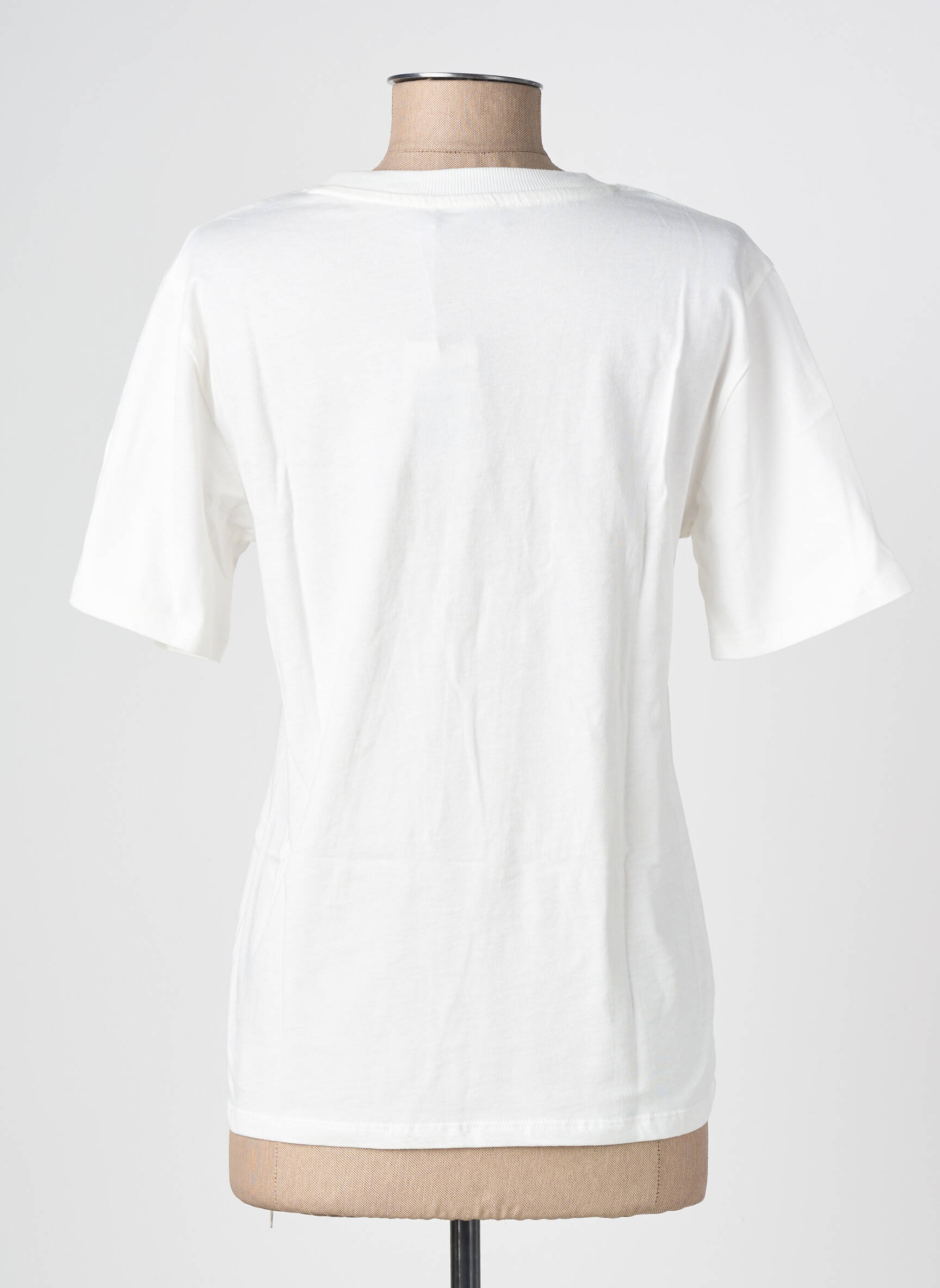 T-shirt stretch manches courtes blanc GEISHA femme