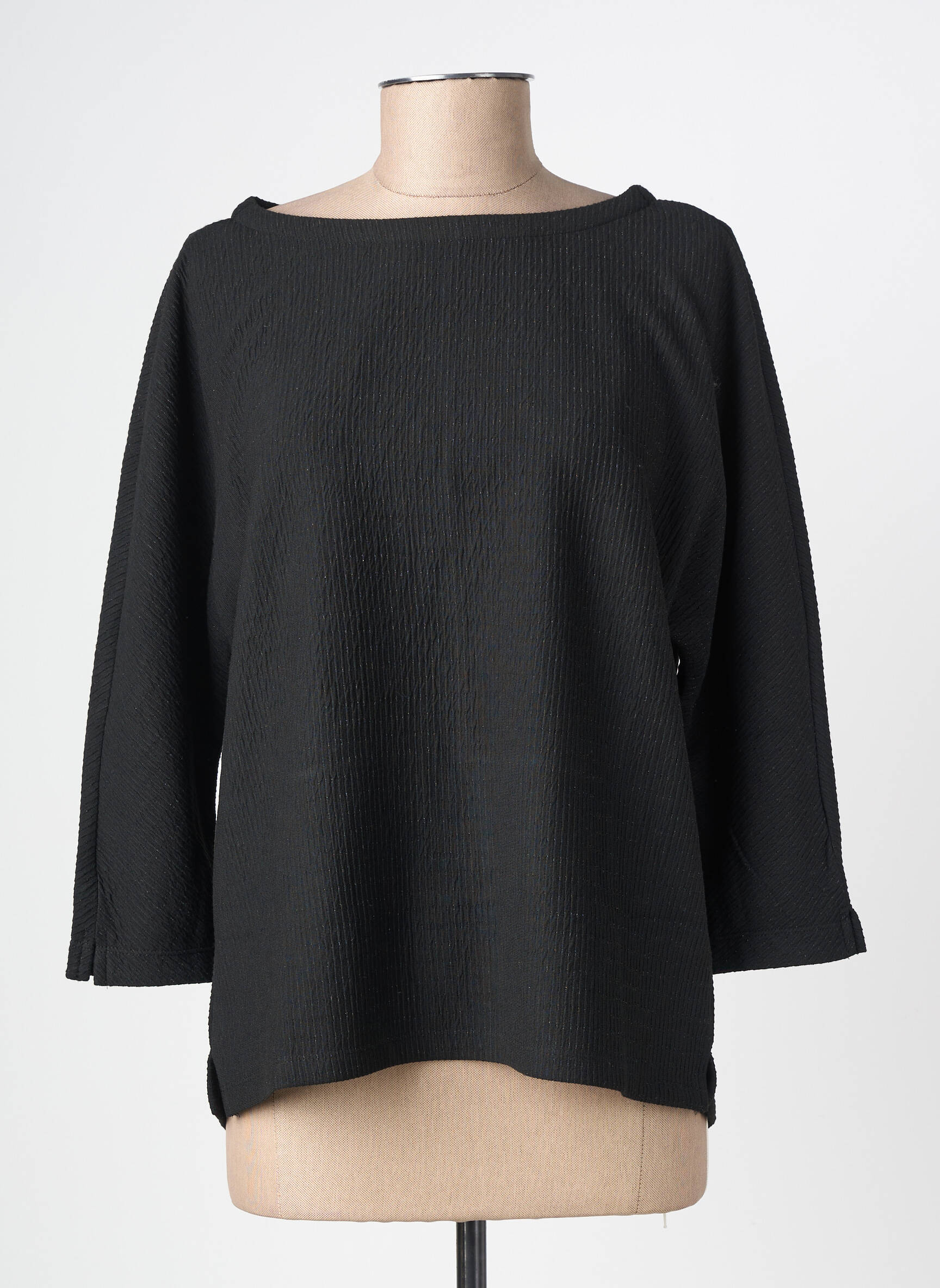 Top stretch manches longues noir STREET ONE femme