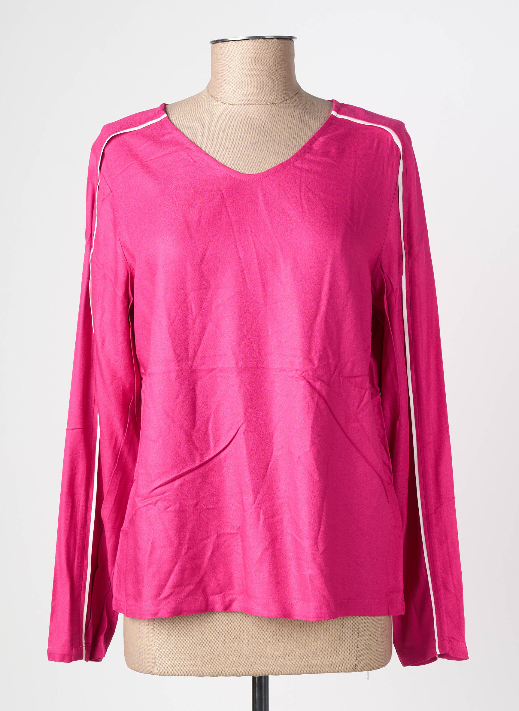 Blouse col rond manches longues violet STREET ONE femme