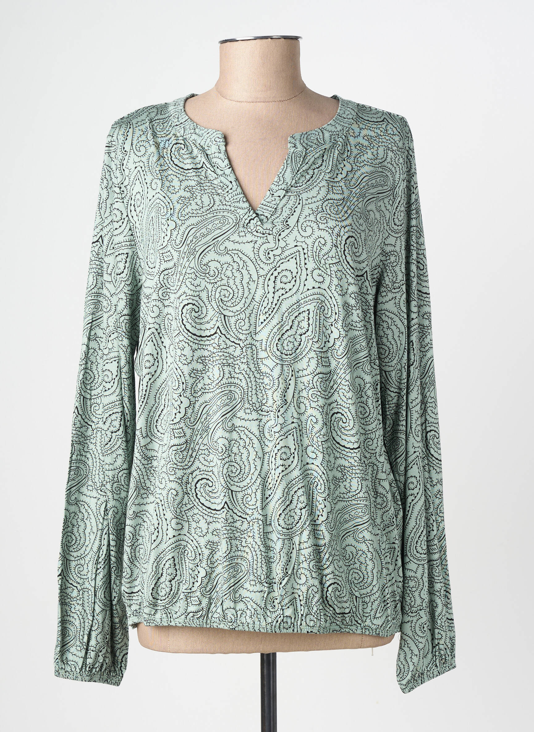 Blouse manches longues manches longues vert SOYACONCEPT femme
