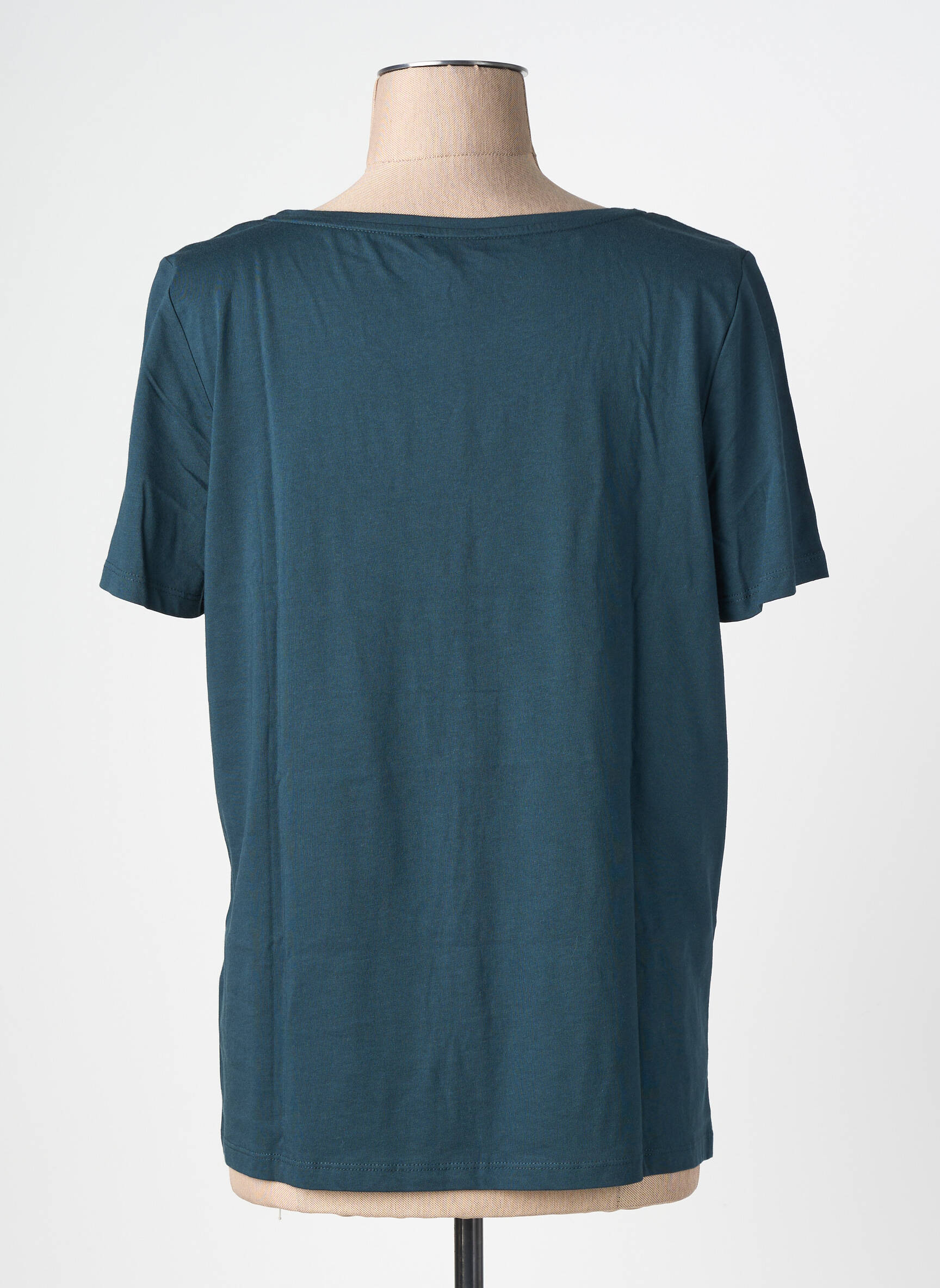 T-shirt coupe droite manches courtes vert STREET ONE femme