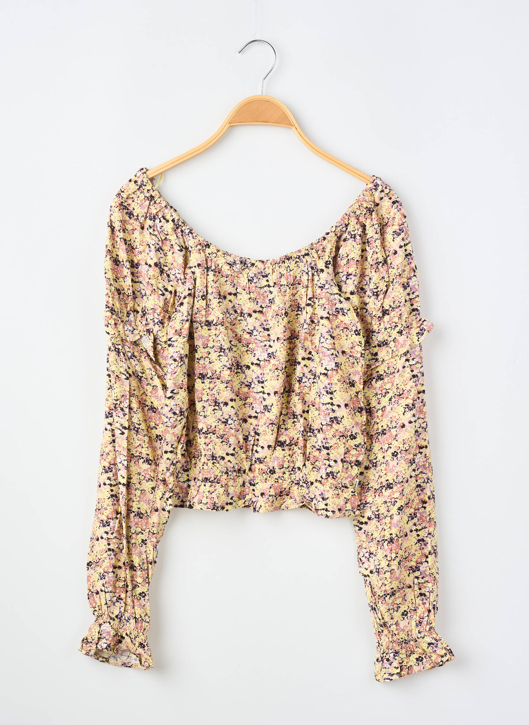 Blouse manches longues manches longues jaune GARCIA fille