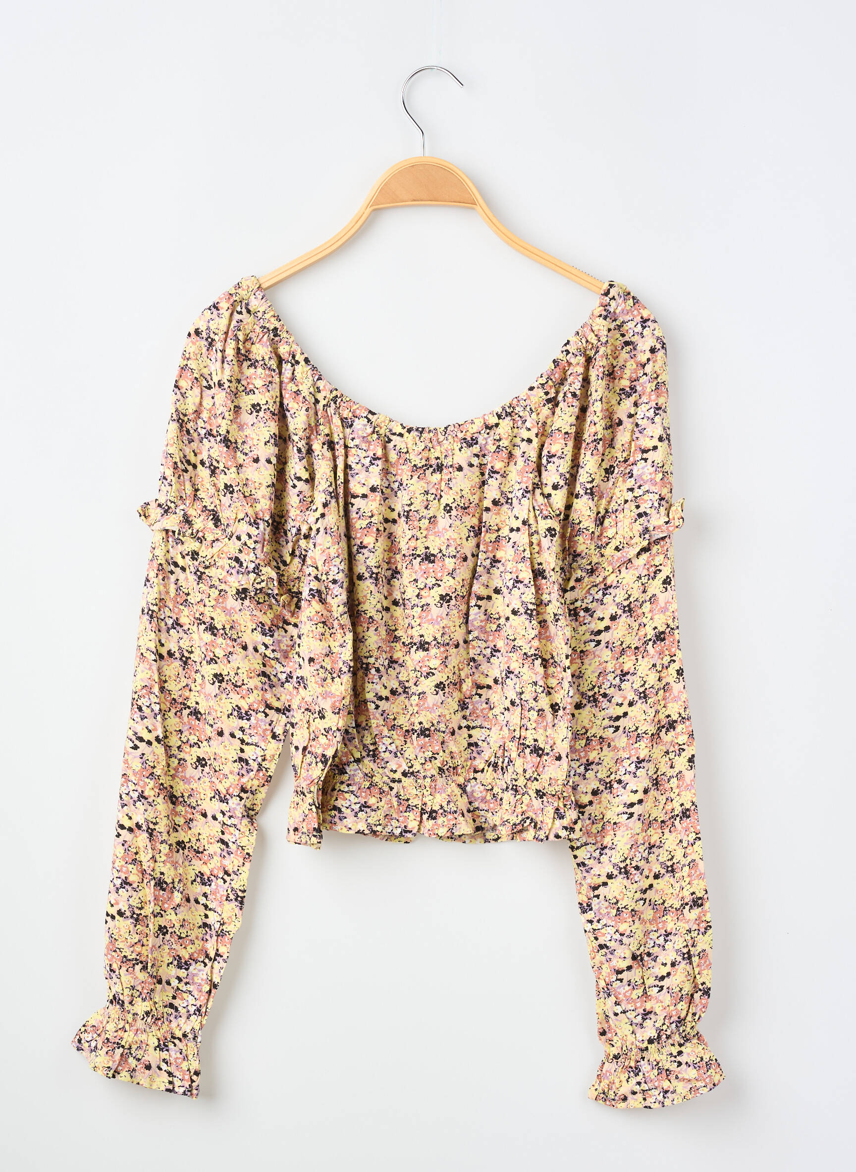 Blouse manches longues manches longues jaune GARCIA fille