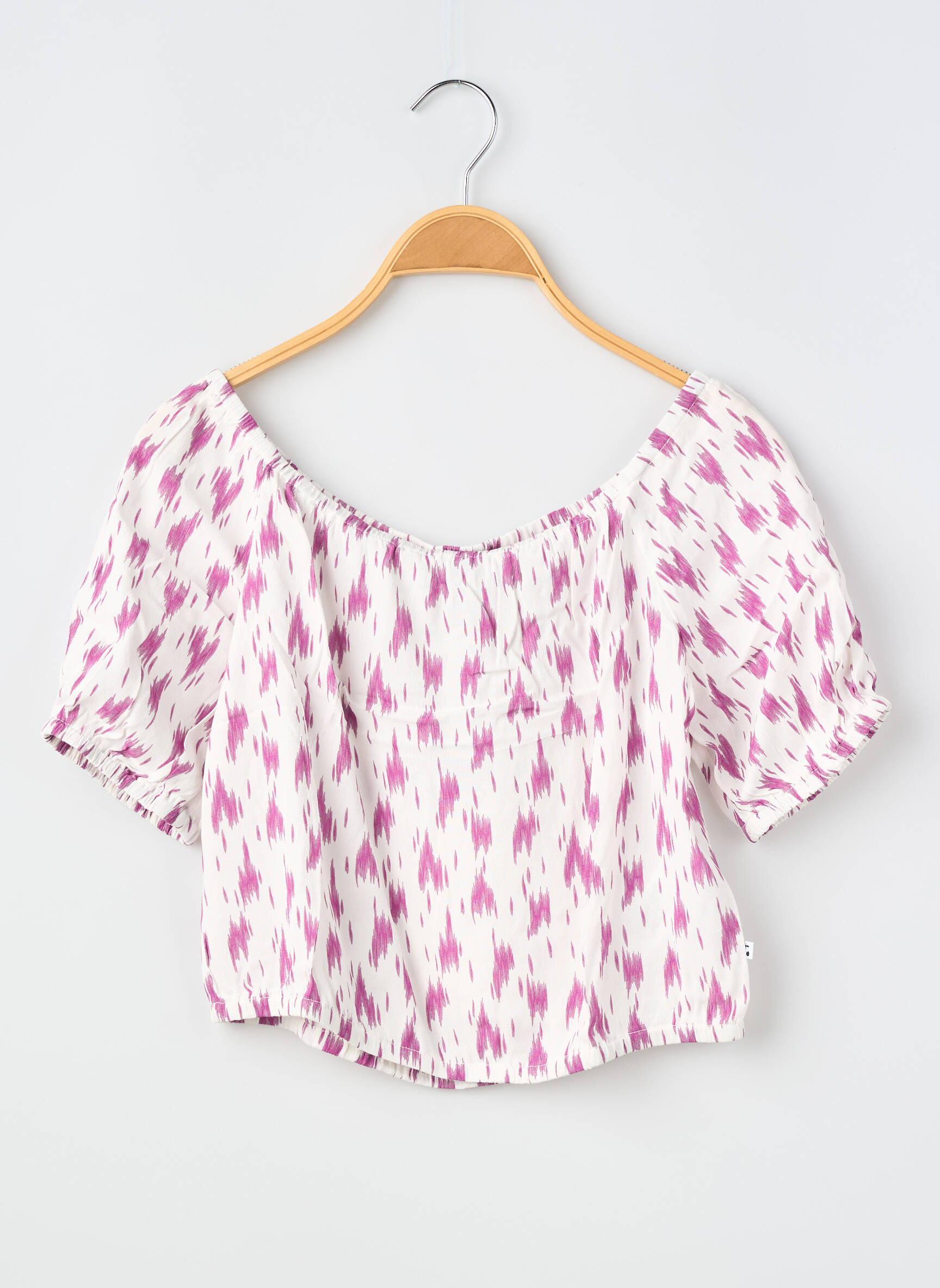 Top imprimé fantaisie manches courtes violet LE TEMPS DES CERISES fille