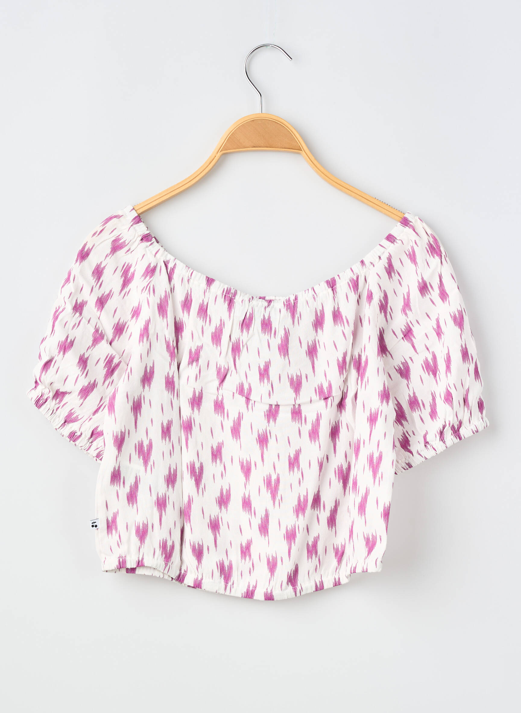 Top imprimé fantaisie manches courtes violet LE TEMPS DES CERISES fille