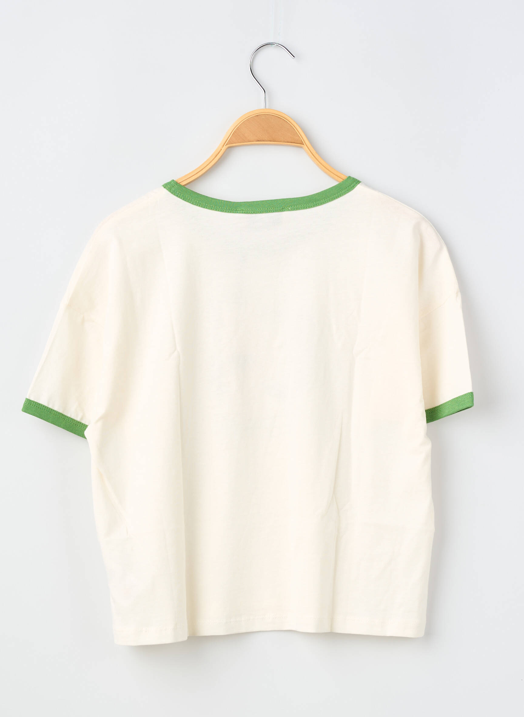 T-shirt stretch manches courtes vert LE TEMPS DES CERISES fille