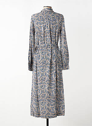 Robe longue manches longues manches longues bleu GARCIA femme