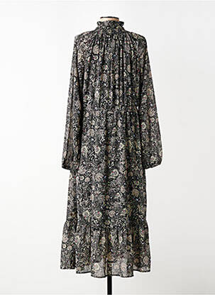 Robe longue manches longues manches longues noir GARCIA femme