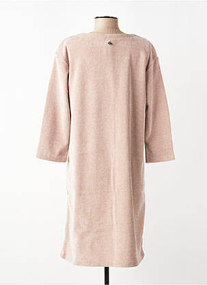 Robe mi-longue manches 3/4 manches 3/4 beige STREET ONE femme