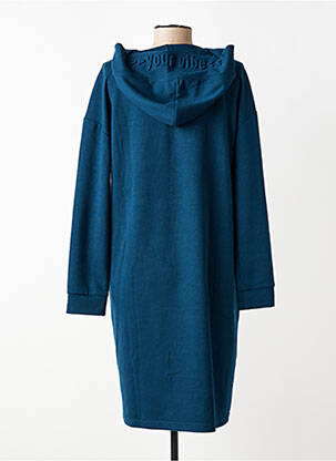 Robe pull coupe droite manches longues bleu STREET ONE femme