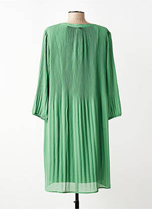 Robe mi-longue manches longues manches longues vert STREET ONE femme