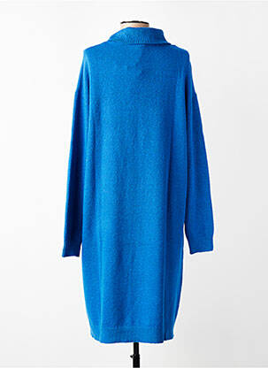Robe pull coupe droite manches longues bleu STREET ONE femme