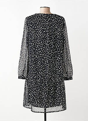 Robe mi-longue imprimé fantaisie manches longues noir STREET ONE femme