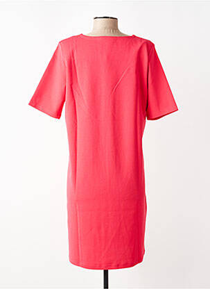 Robe mi-longue tissage crêpe manches courtes rouge GARCIA femme