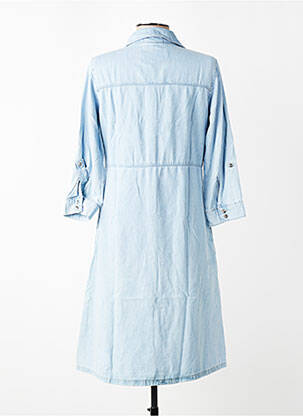 Robe mi-longue manches longues manches longues bleu STREET ONE femme