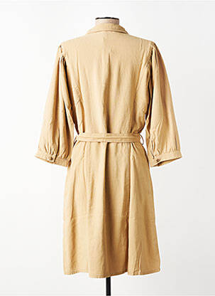Robe mi-longue manches 3/4 manches 3/4 beige GARCIA femme