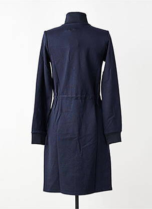 Robe mi-longue manches longues manches longues bleu GARCIA femme