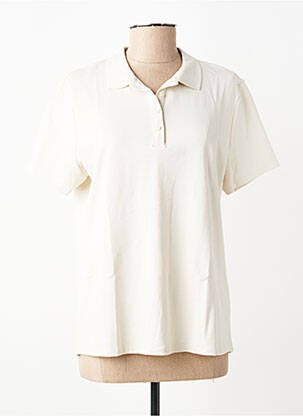 Polo coupe droite manches courtes beige STREET ONE femme