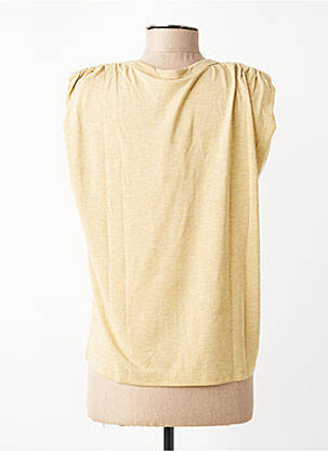 T-shirt coupe droite manches courtes jaune GARCIA femme
