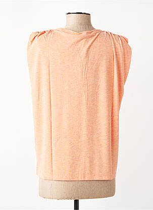 T-shirt coupe droite manches courtes orange GARCIA femme