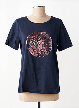 T-shirt coupe droite manches courtes bleu STREET ONE femme