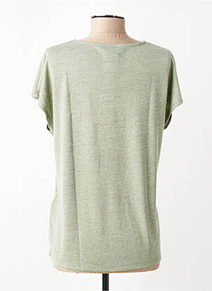 T-shirt coupe droite manches courtes vert STREET ONE femme