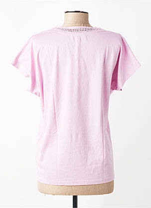 T-shirt coupe droite manches courtes violet GARCIA femme