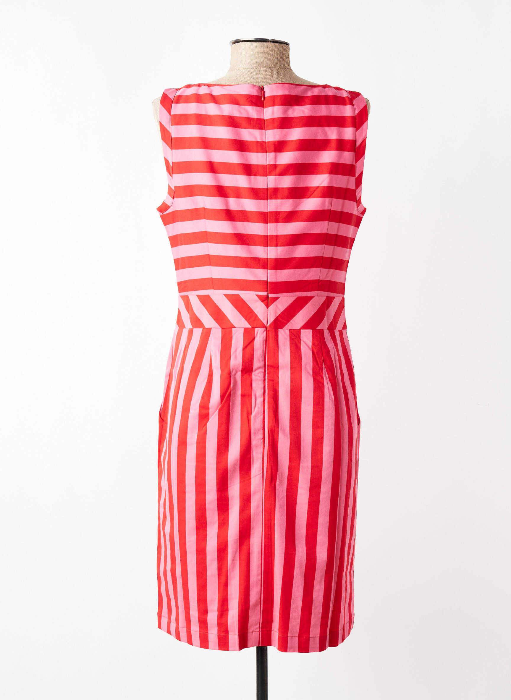 Robe mi-longue sans manche sans manche rouge STREET ONE femme