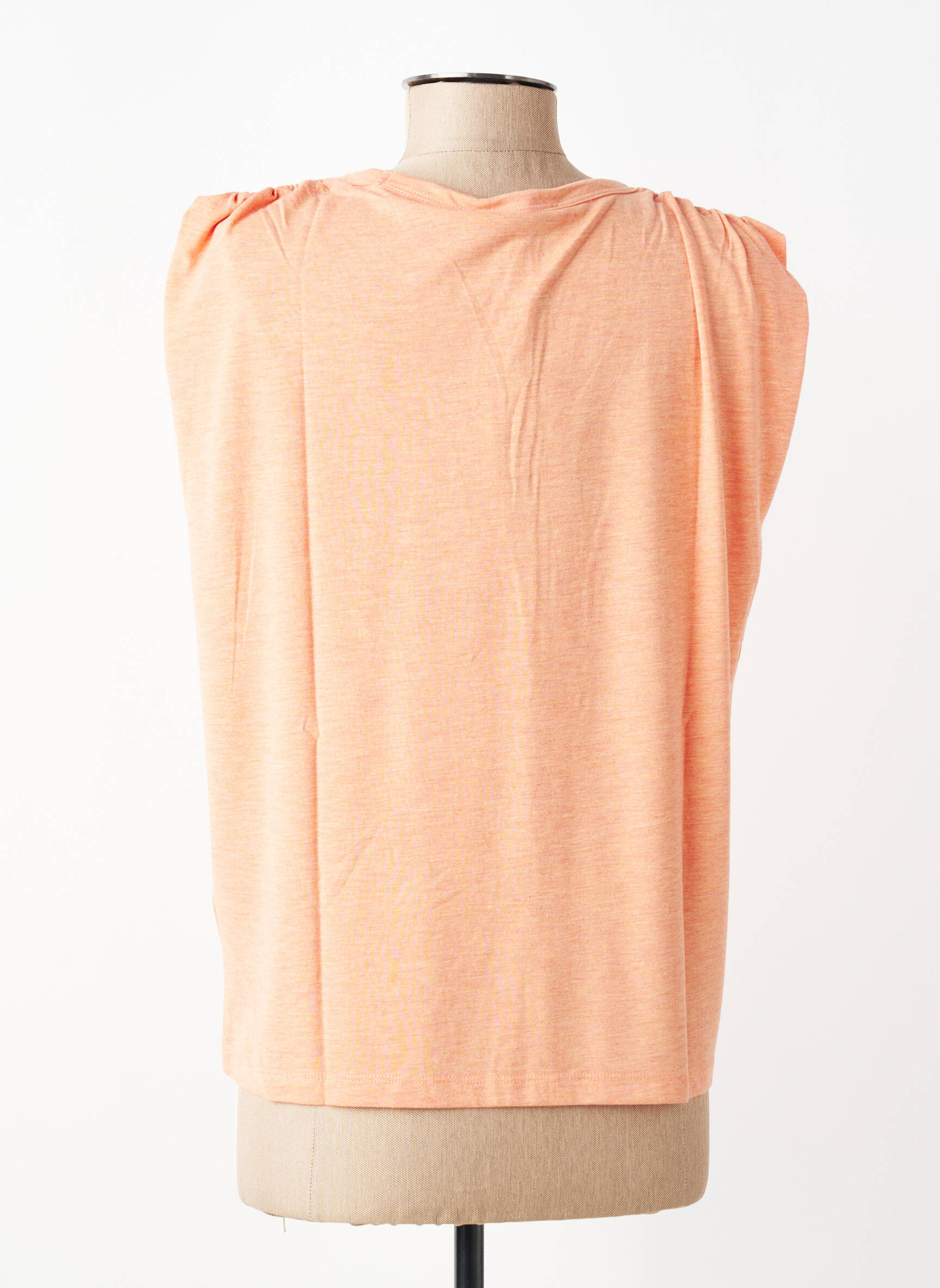 T-shirt coupe droite manches courtes orange GARCIA femme