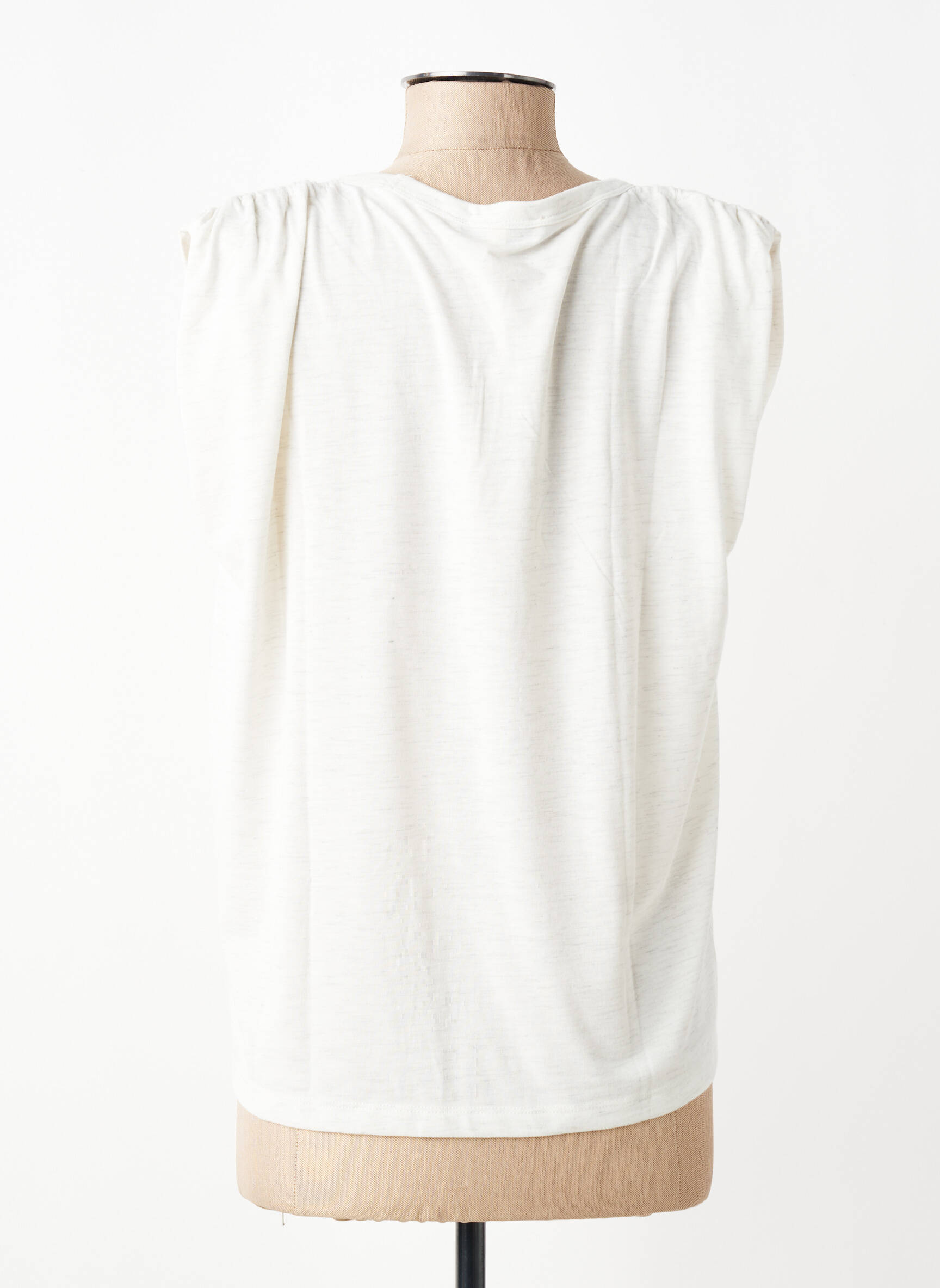 T-shirt coupe droite manches courtes blanc GARCIA femme