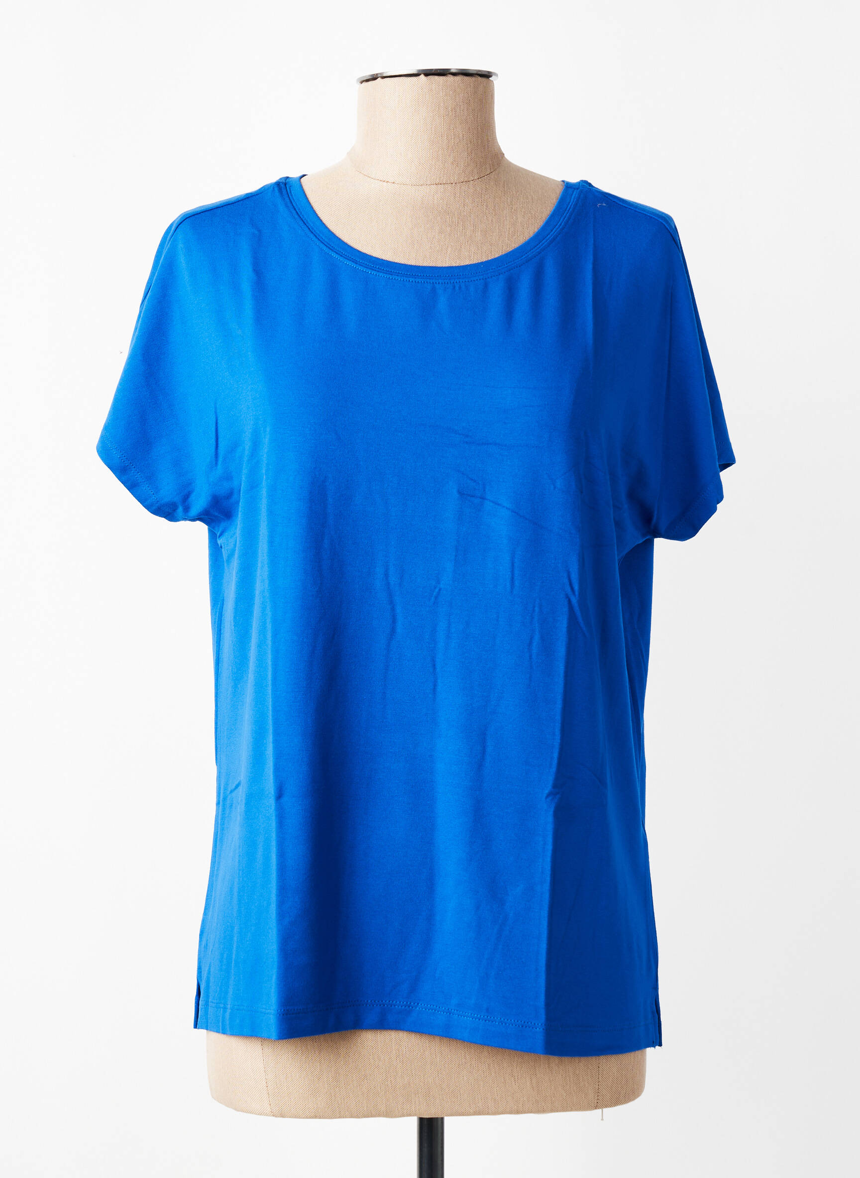 T-shirt coupe droite manches courtes bleu STREET ONE femme