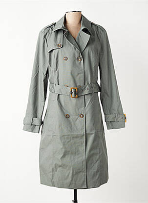 Trench finition intérieure doublée sans capuche vert SOYACONCEPT femme