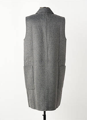 Gilet manches courtes coupe droite gris SOYACONCEPT femme