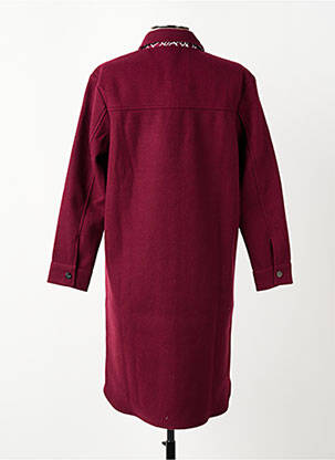Manteau long coupe droite sans capuche violet STREET ONE femme