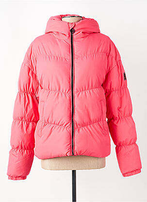 Doudoune manches longues a capuche rose GARCIA femme