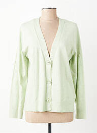 Gilet manches longues coupe cintrée vert STREET ONE femme
