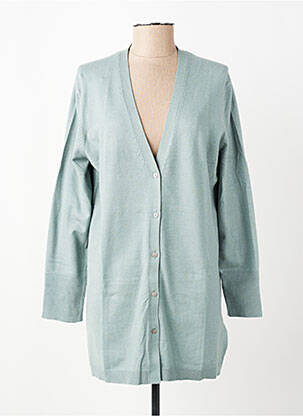 Gilet manches longues fermeture boutonnée sur le devant vert STREET ONE femme