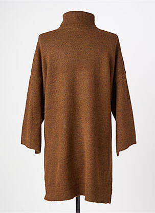 Pull tunique stretch manches longues marron SOYACONCEPT femme