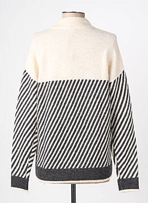 Pull coupe cintrée manches longues beige SOYACONCEPT femme