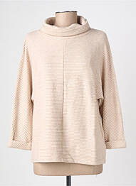 Pull tissage chiné manches longues beige STREET ONE femme