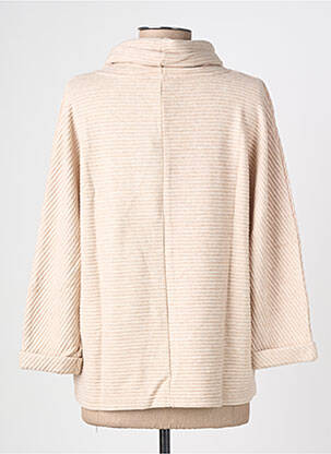 Pull tissage chiné manches longues beige STREET ONE femme