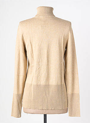 Pull col roulé coupe cintrée manches longues beige SOYACONCEPT femme