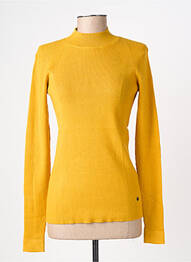 Top stretch manches longues jaune GARCIA femme