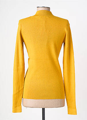 Top stretch manches longues jaune GARCIA femme