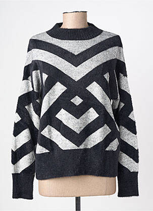Pull stretch manches longues noir STREET ONE femme