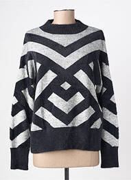 Pull stretch manches longues noir STREET ONE femme